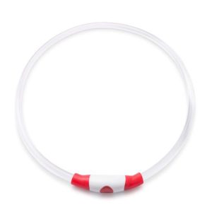 Collare luminoso rosso – S