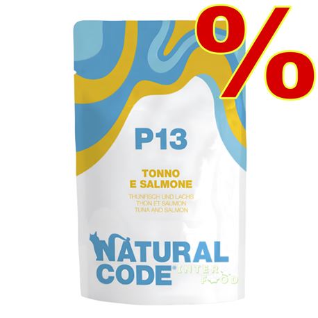 Natural Code P13 – Tonno e Salmone – 24 x 70g