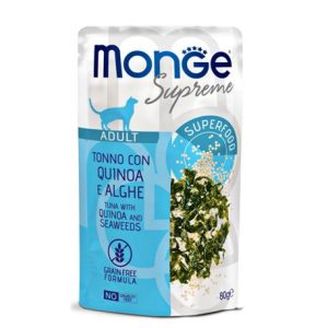 Monge Supreme – Tonno con Quinoa e Alghe – Adult – 24 x 80g