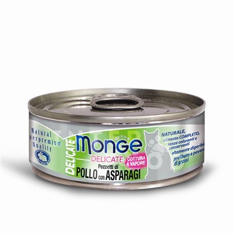 Monge Delicate – Pezzetti di Pollo con Asparagi – 80g