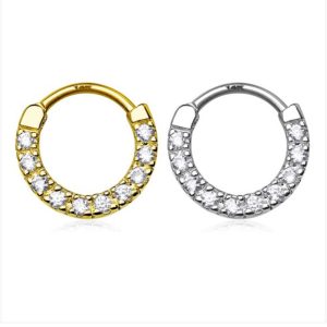 RING IN ORO 14K CON 10 PIETRE