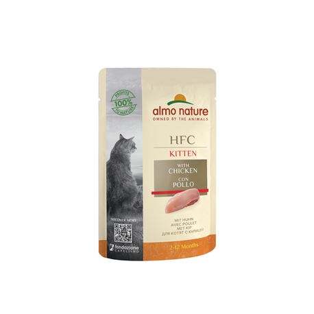 Almo Nature HFC Natural Kitten – Petto di Pollo – 55g