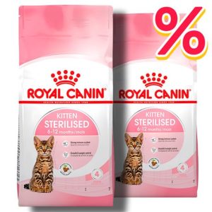 Royal Canin Kitten Sterilised – crocchette per gatti sterilizzati – 2x2kg