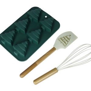 Set 3 Pezzi stampo biscotti albero silicone frusta leccapentola