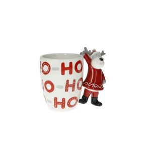 Ho Ho Ho Mug renna rossa dolomite